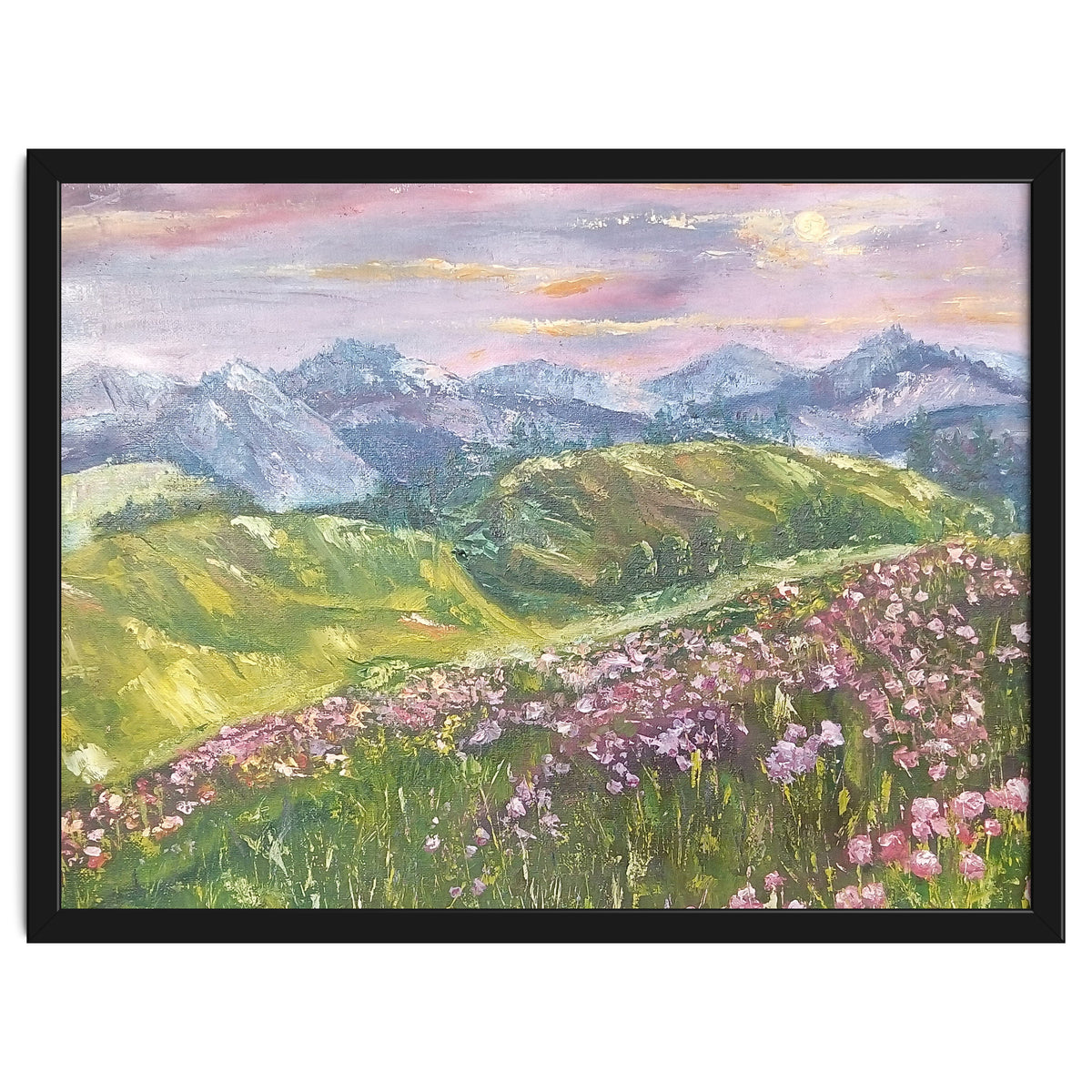 Sunset in the mountains