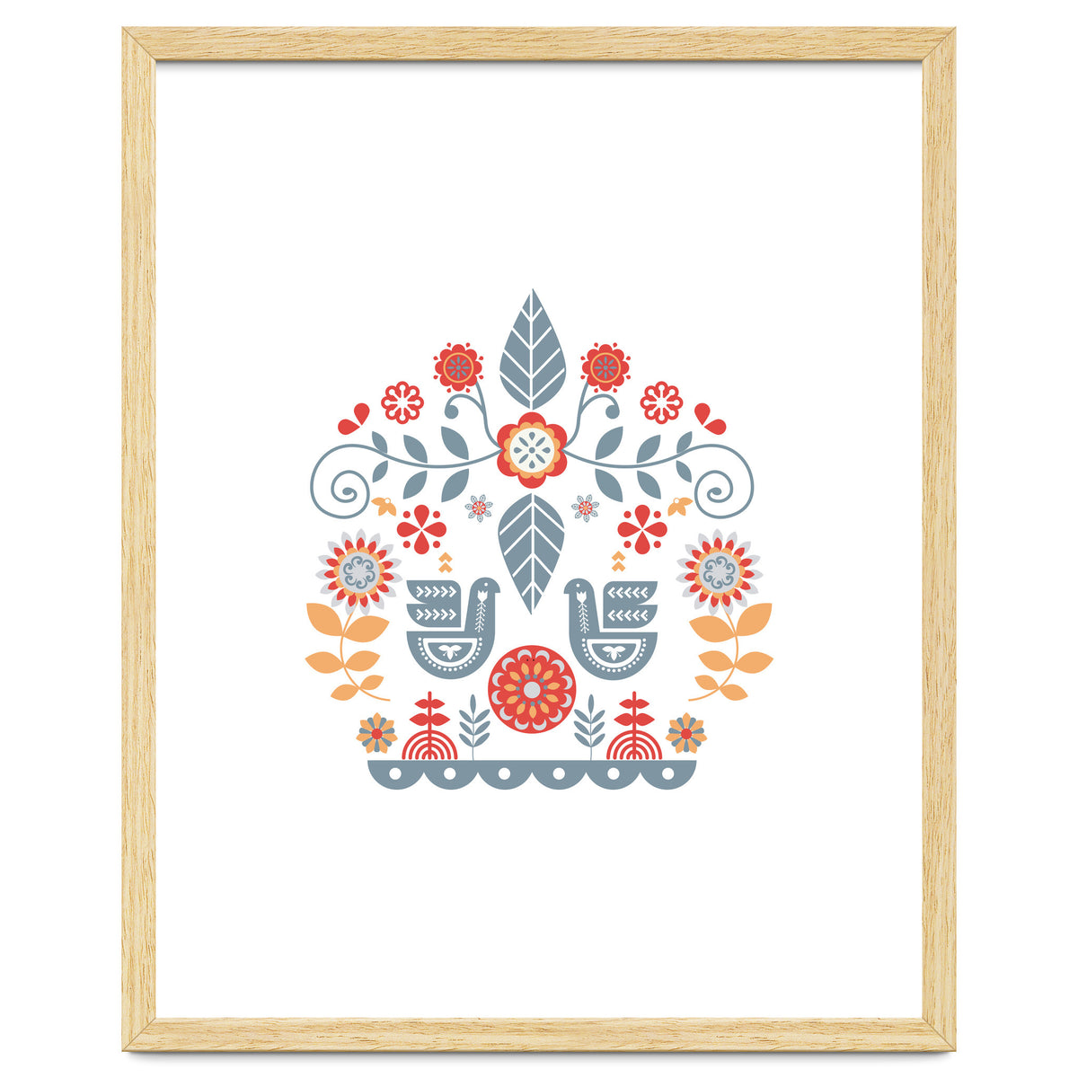 Scandinavian Folk Art Pattern
