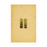 Green blurry geometric shapes (Print Only) thumbnail