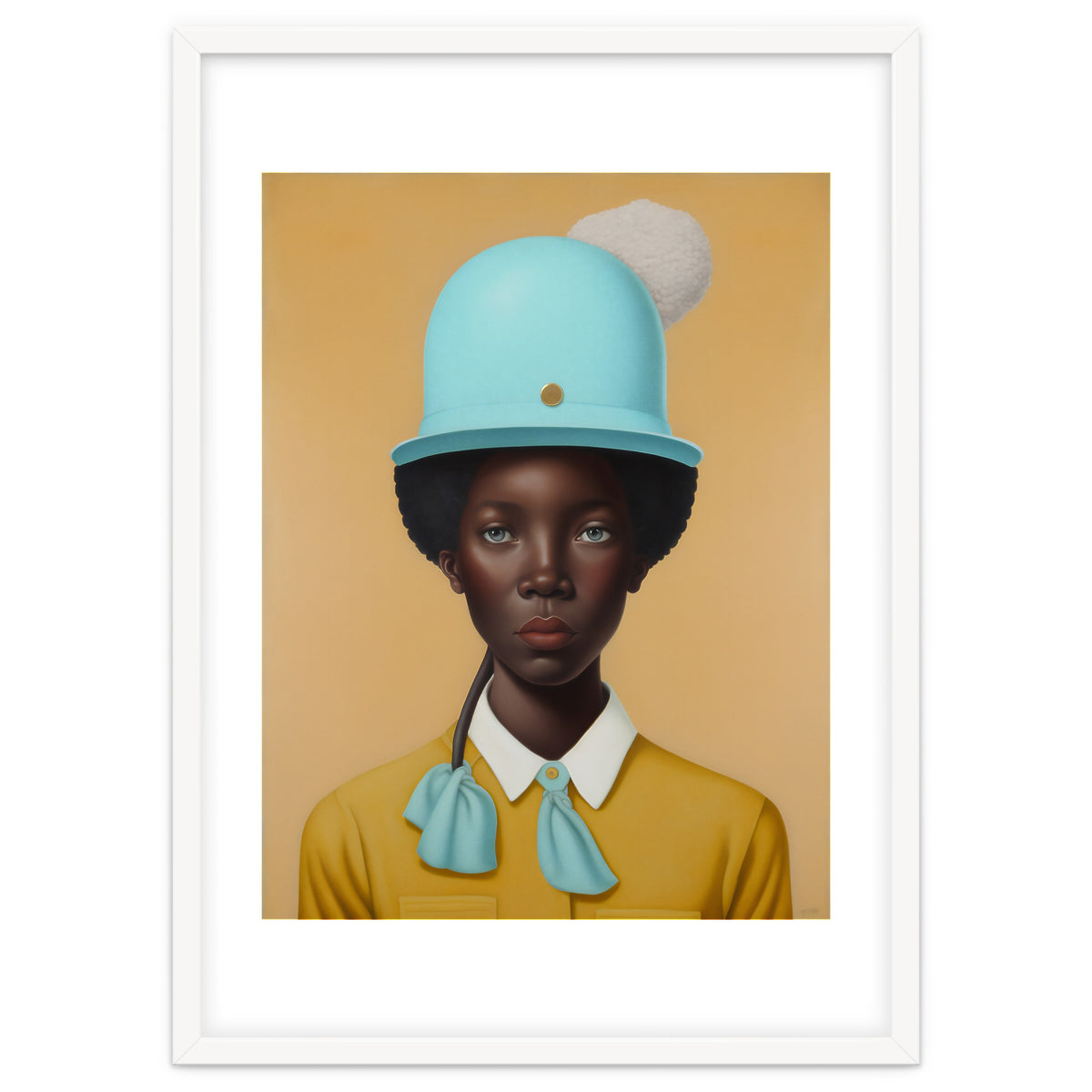 Girl in Hat Portrait Painting