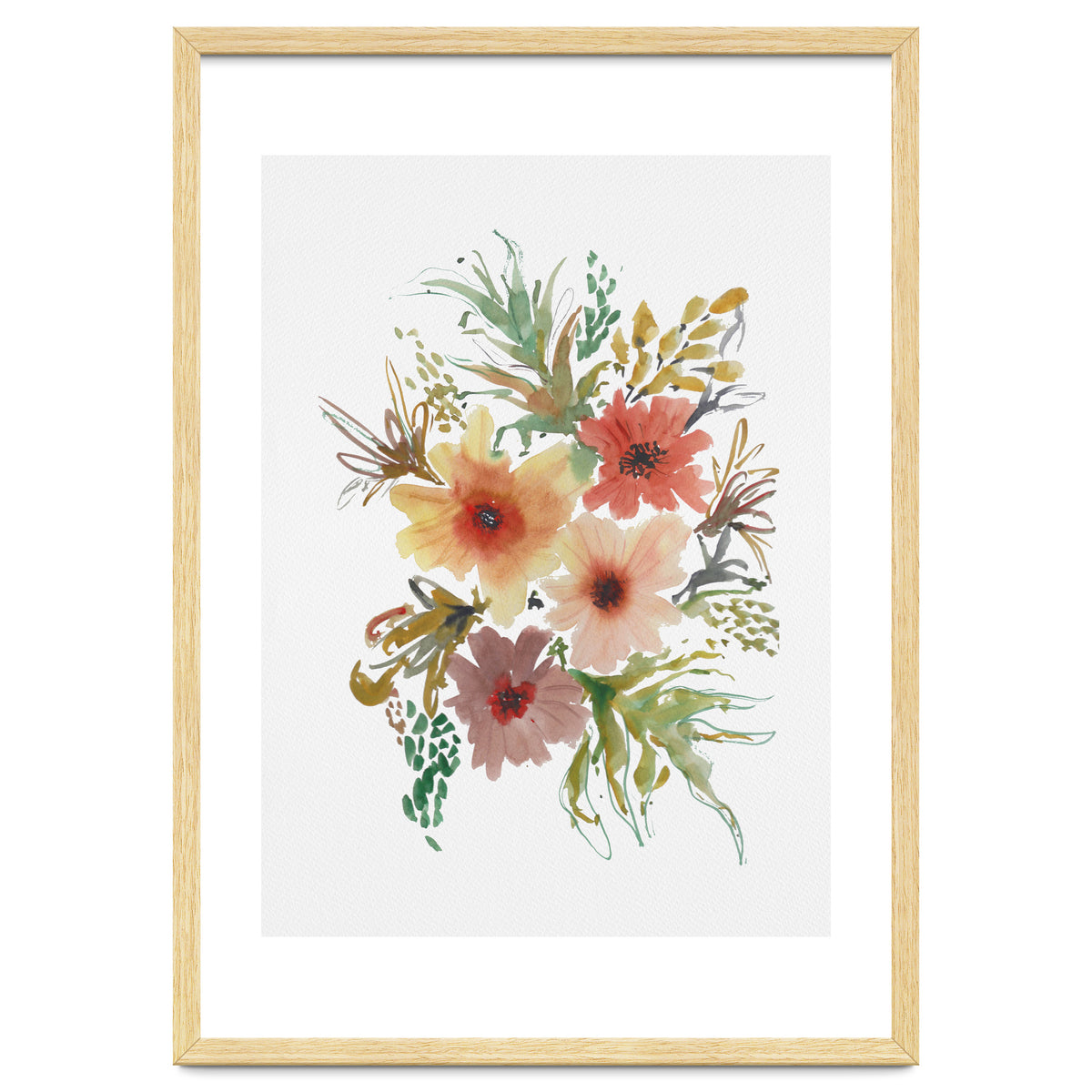 Watercolor blooms