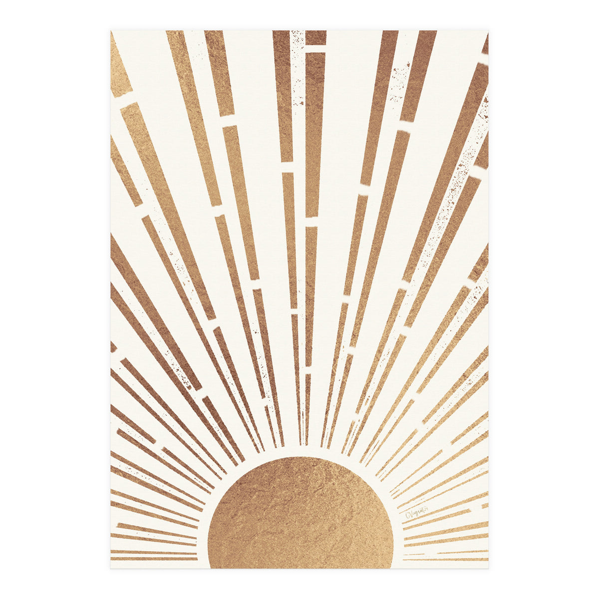 Sun Shines Inside You Gold (Print Only)
