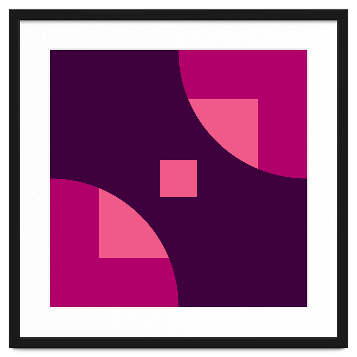 Geometric Shapes No. 1 - purple & pink squares