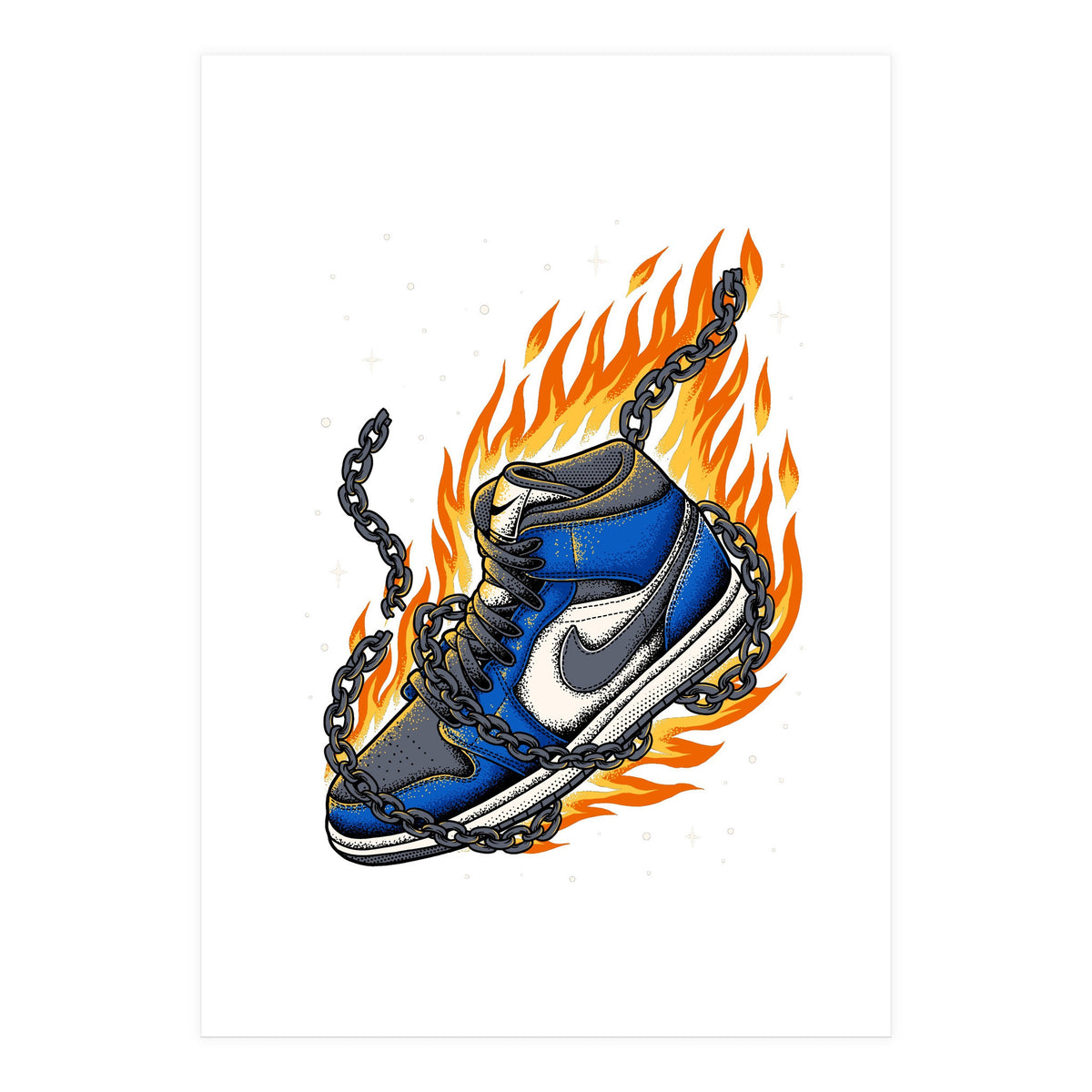 Sneaker Fire (Print Only)