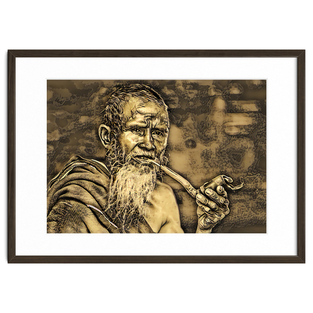Old Man with Pipe