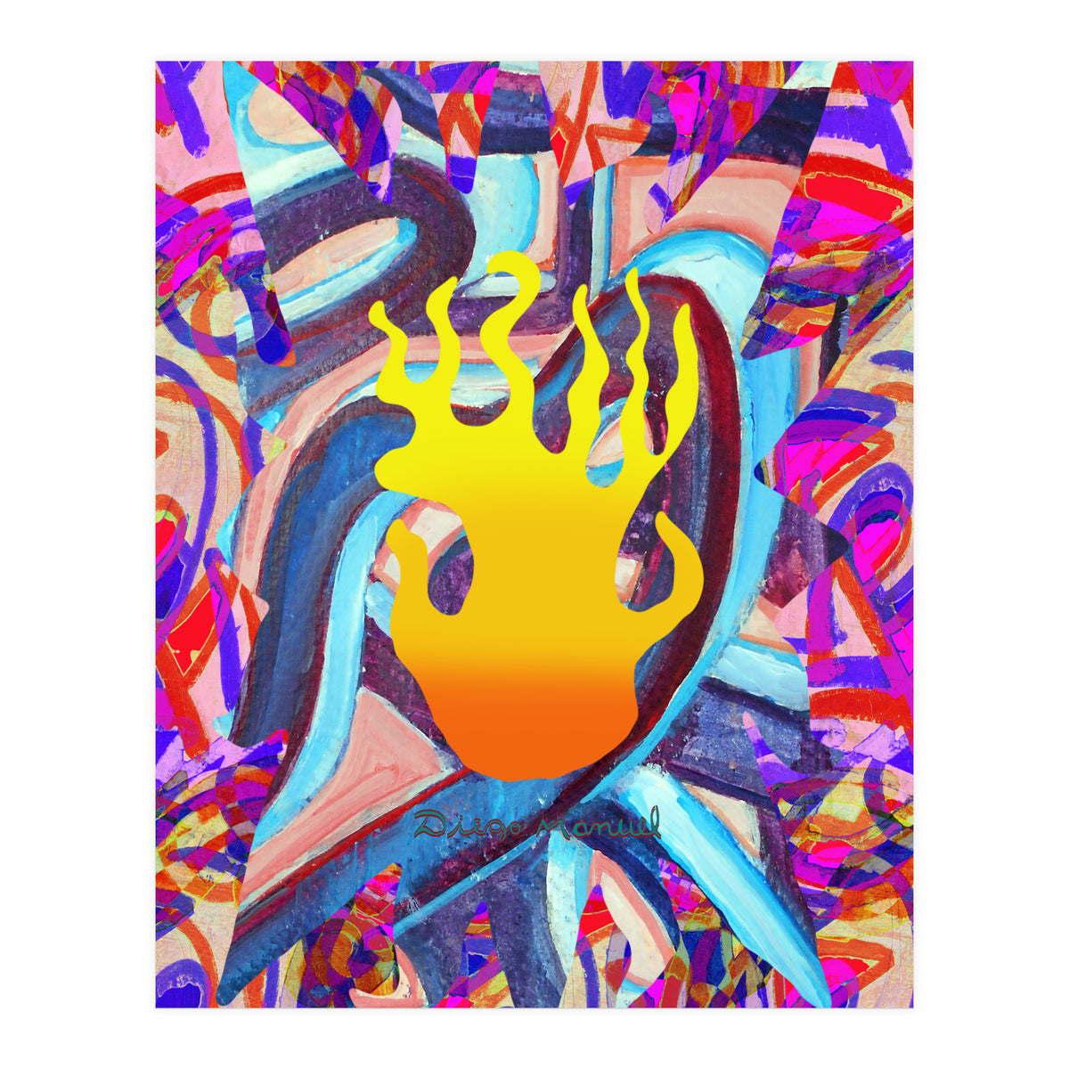 Fuego Y Graffiti 32 (Print Only)