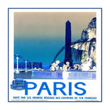 Travel Poster Paris Vintage  (Print Only) thumbnail