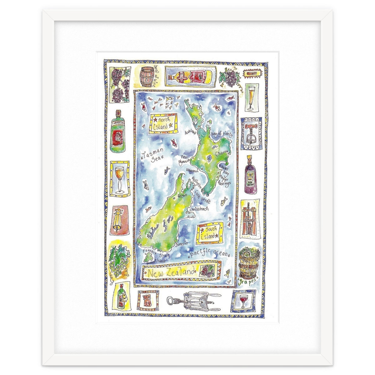 A wine map of New Zealand