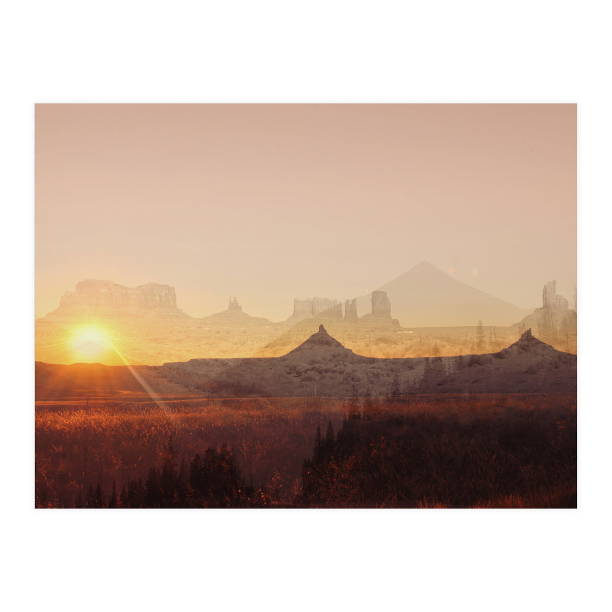 Western America Landscape (Print Only)
