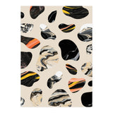 Marble Jelly Beans, Abstract Shapes Nature Eclectic Textures, Precious Stones Agate Dark Mystery (Print Only) thumbnail