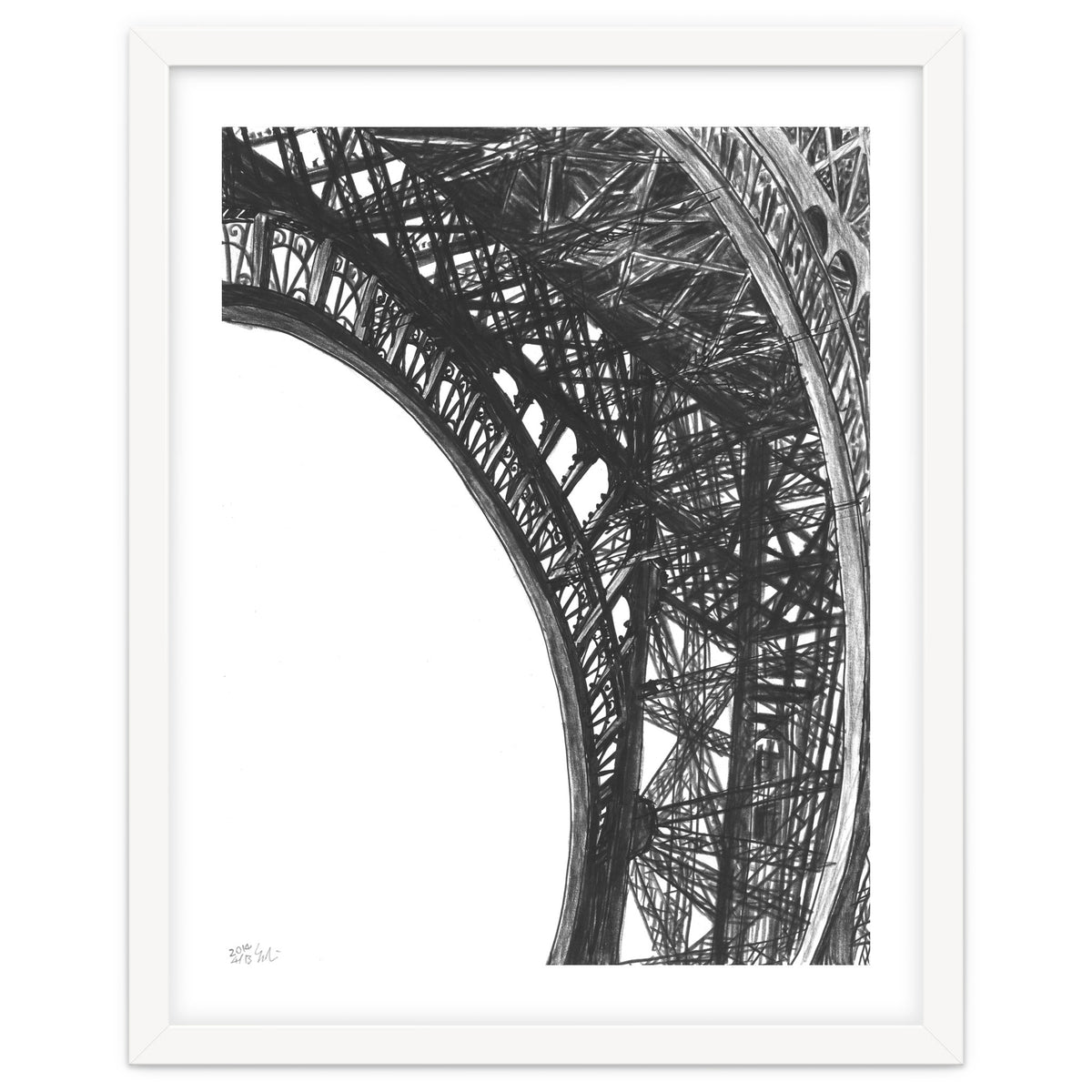 Looking Up The Eiffel