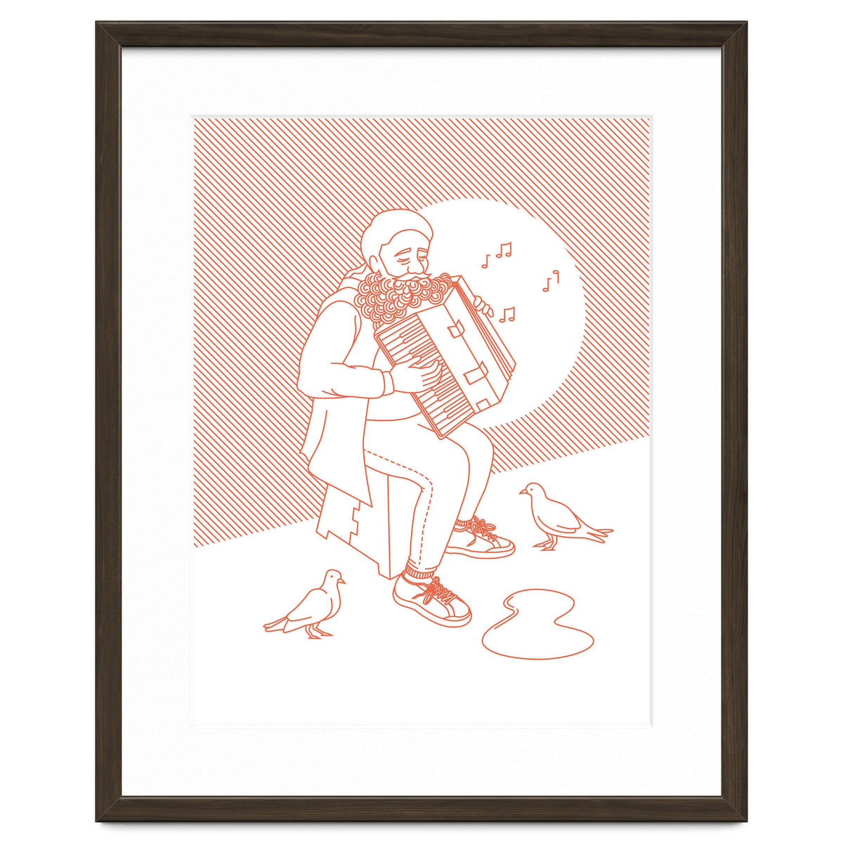 "For Love Not Money" in Orange