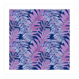 Woodland Ferns in Blue (Print Only) thumbnail