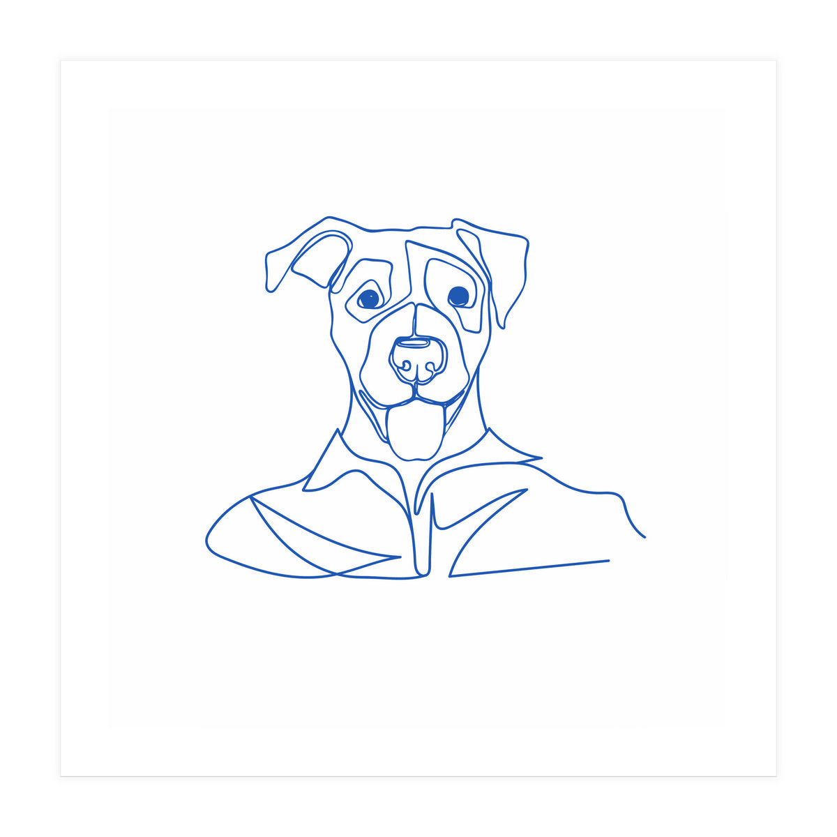 One Line Art Dog  (Print Only)