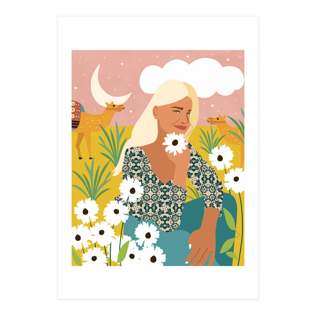 Patience & Humor Are The Two Camels That Can Take You Through Any Desert (Print Only)