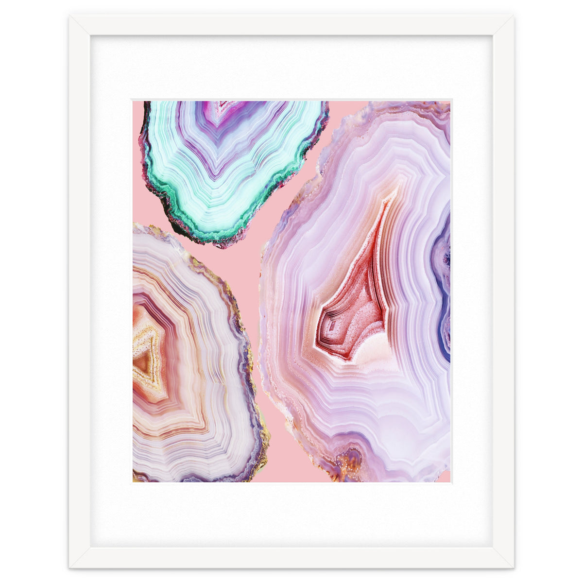 Mineral Agates #Glam collection