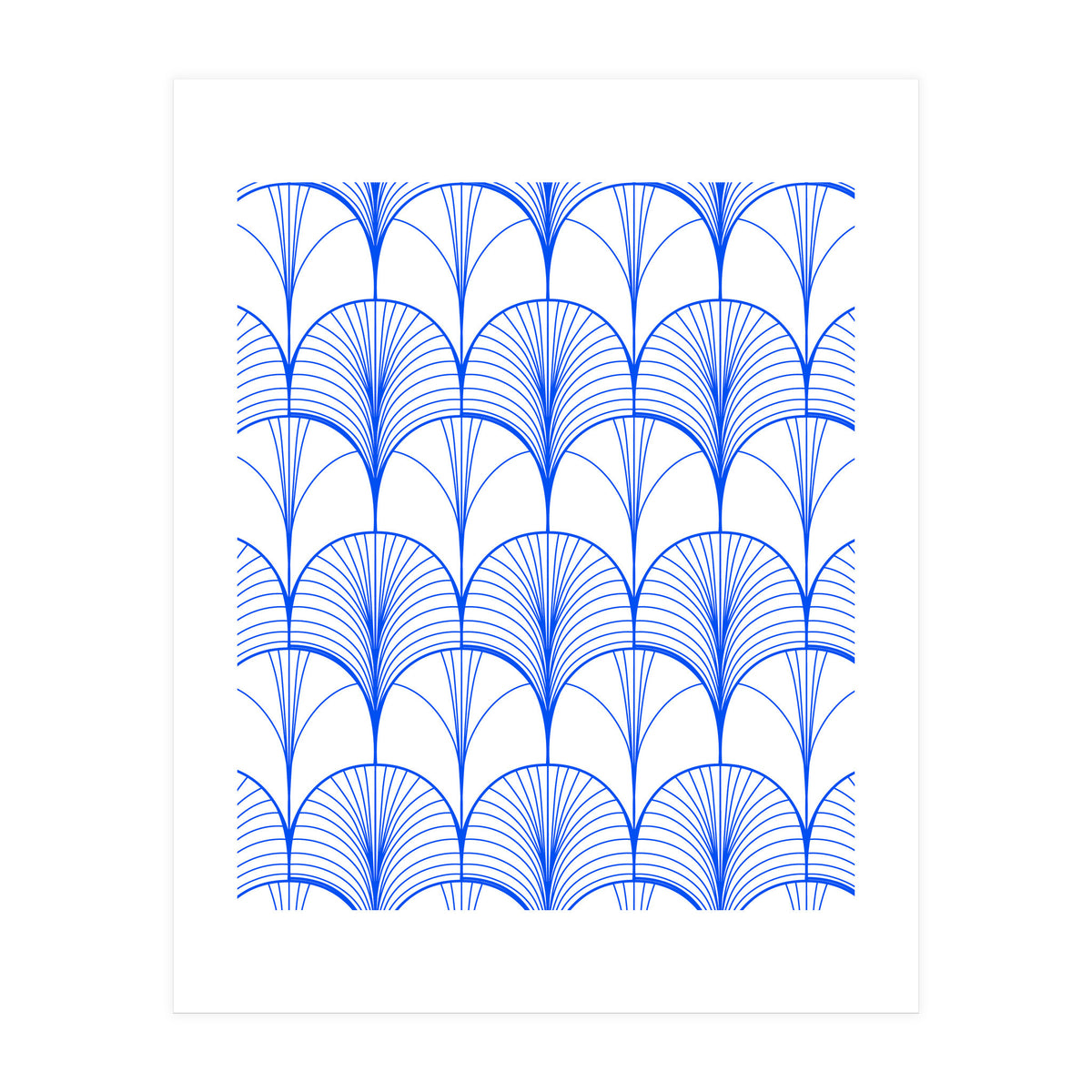Art Deco Blue (Print Only)