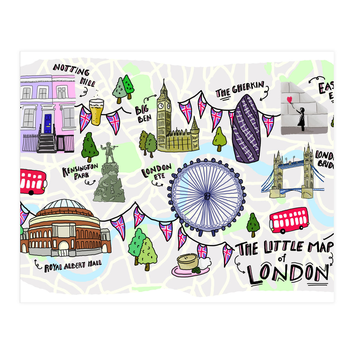 The Little Map of London (Print Only)