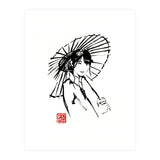 Geisha Umbrella  (Print Only) thumbnail