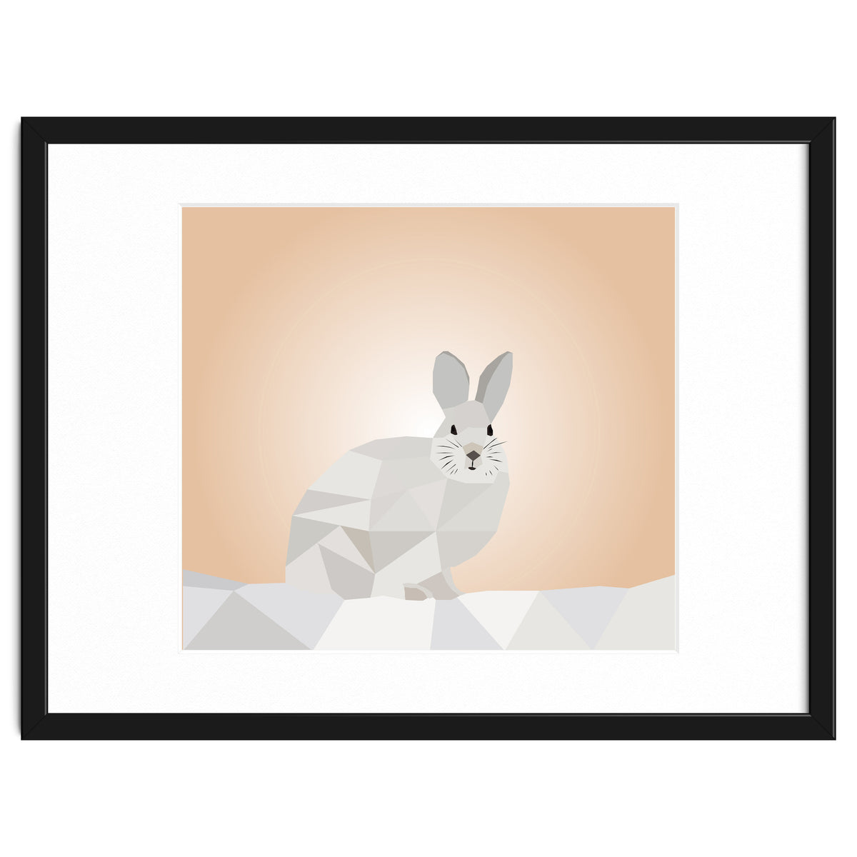Rabbit Low Poly Art