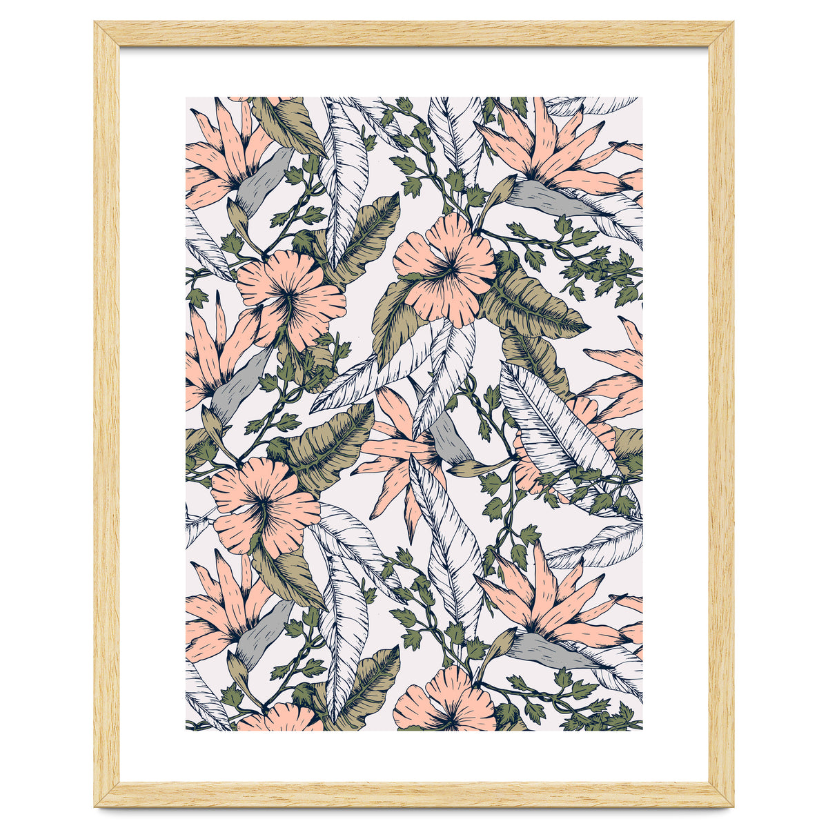 Tropical pattern pastel