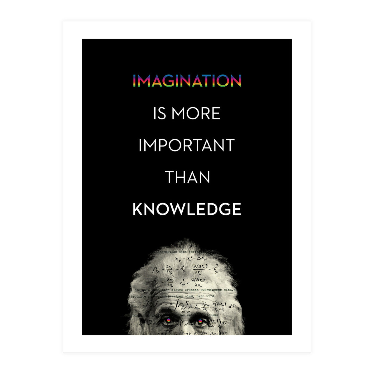 IMAGINATION BY ALBERT EINSTEIN (Print Only)