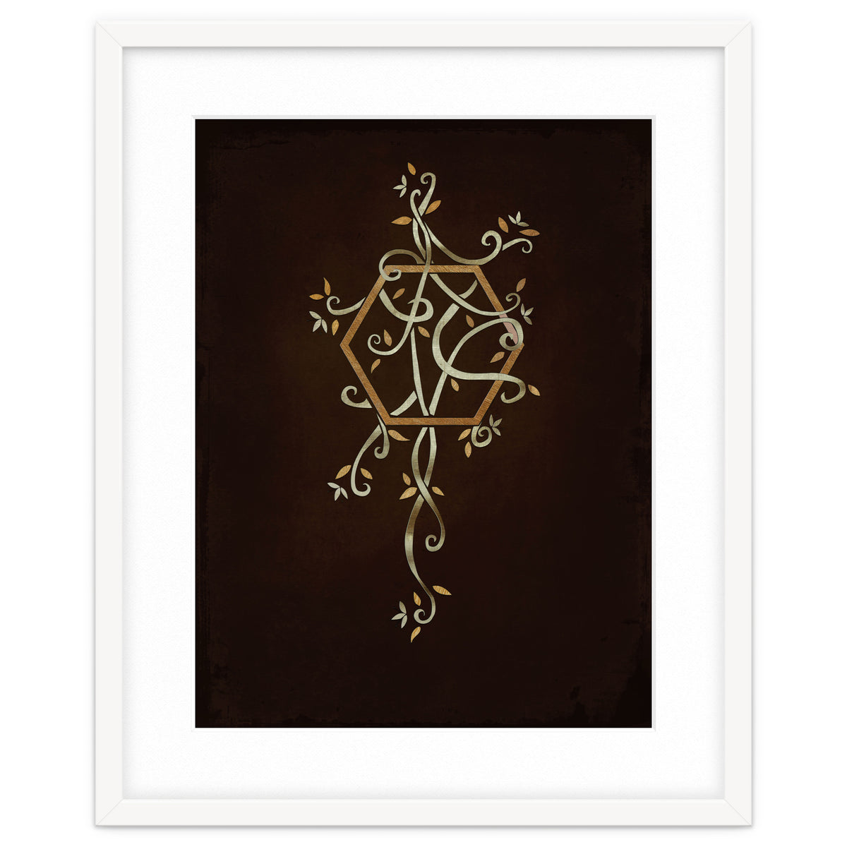 Flowering golden hexagon