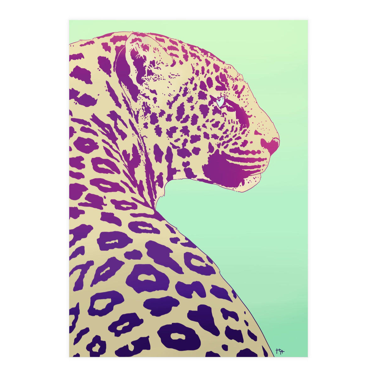 Leopard Under The Sun (Print Only)