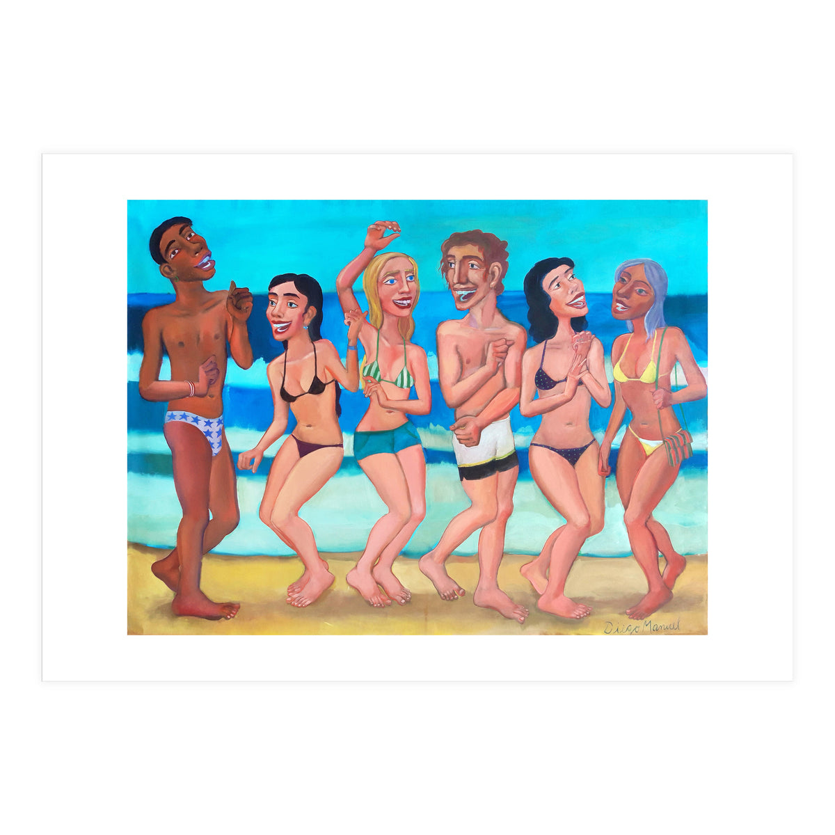 Fiesta En La Playa 4 (Print Only)