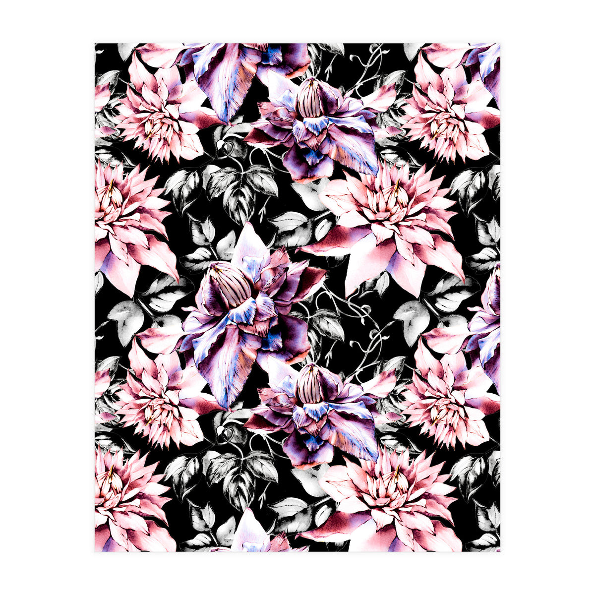Pink bloom in the dark  (Print Only)