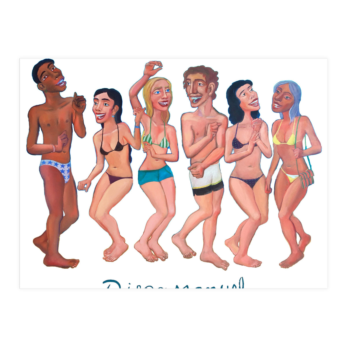 Fiesta En La Playa 4 B (Print Only)