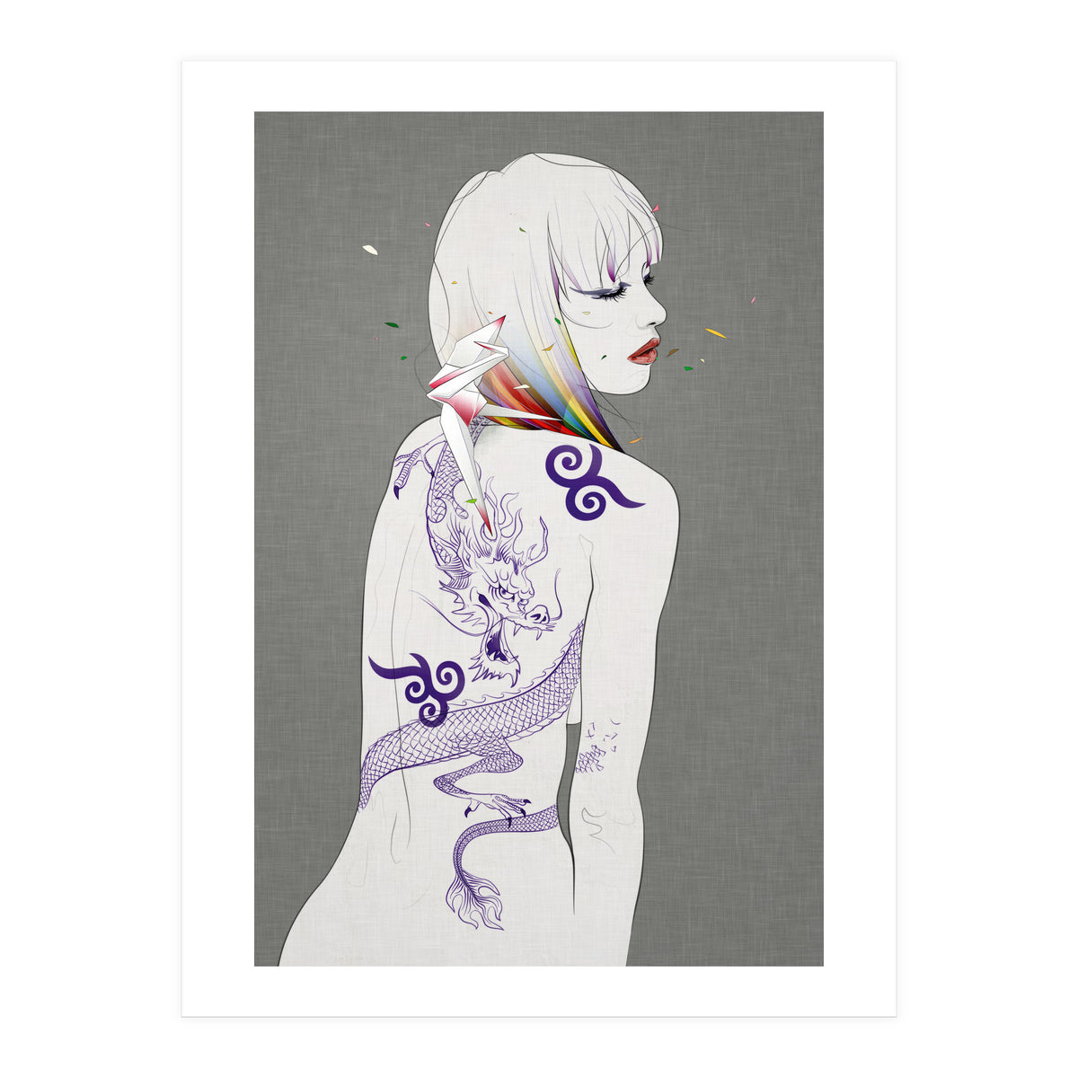 Prayer Of The Dragon Rider Outside (Print Only)