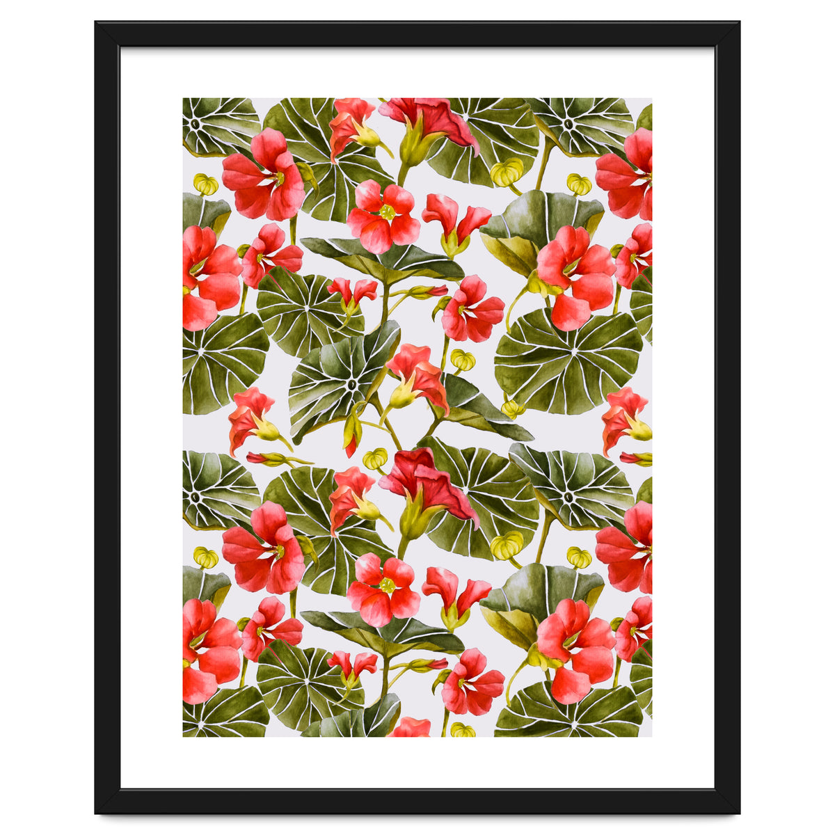 Nasturtiums watercolor 02