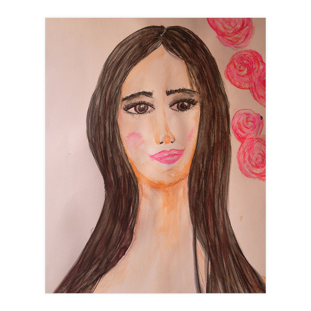 A Brunette With Sad Eyes  (Print Only)