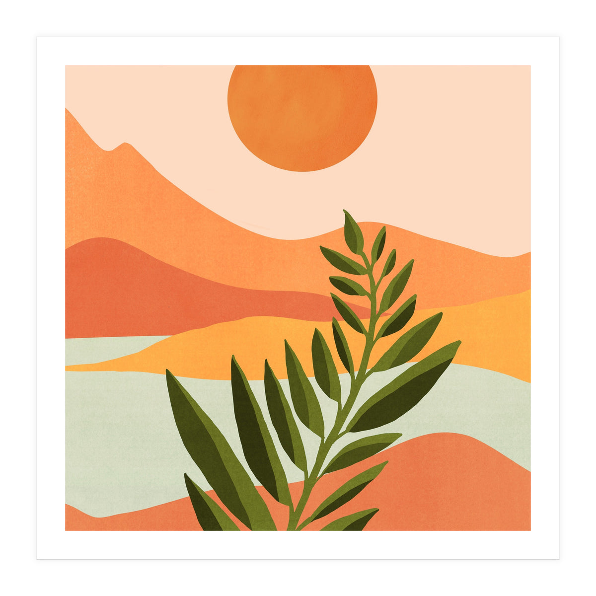 Western Mountain Landscape (Print Only)