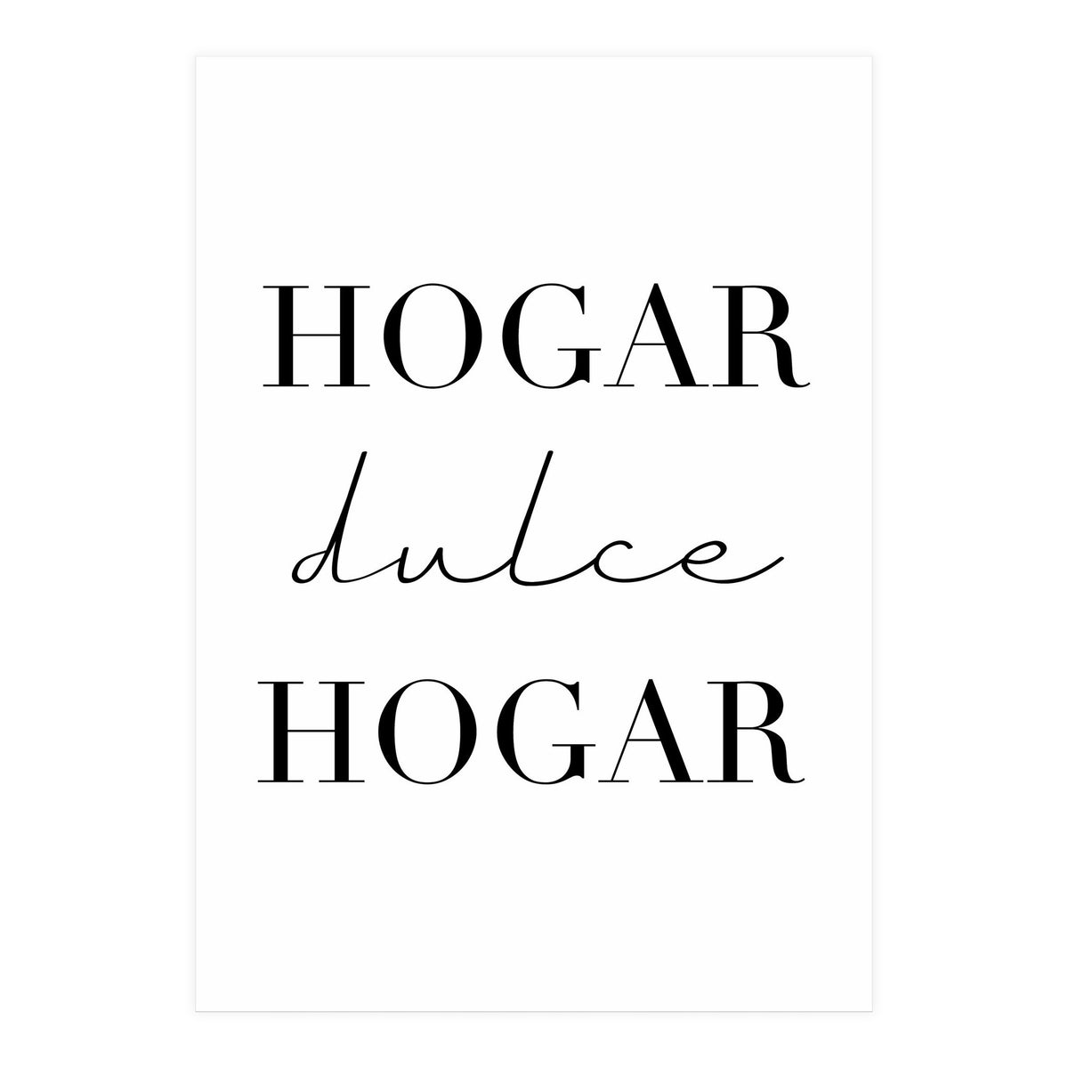 Home Sweet Home (Spanish) (Print Only)