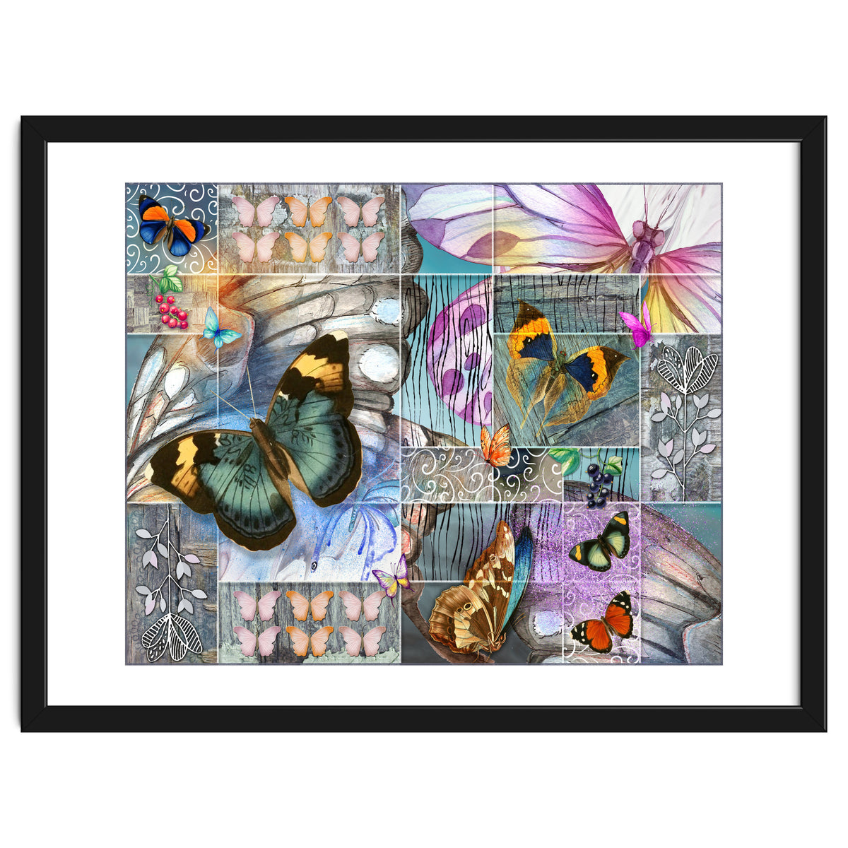 Butterfly Wings Collage