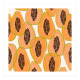 Papaya Cravings | Pastel Watercolor Tropical Fruit Food Painting | Juicy Sweet Illustration (Print Only) thumbnail
