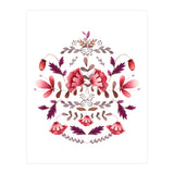 Scandinavian Folk Art Flowers (Print Only) thumbnail