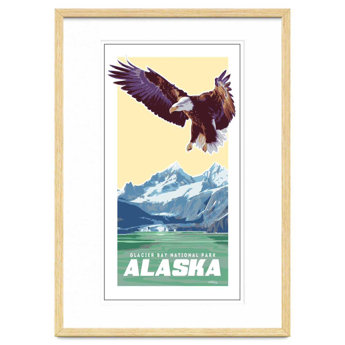 Alaskan Eagle Poster