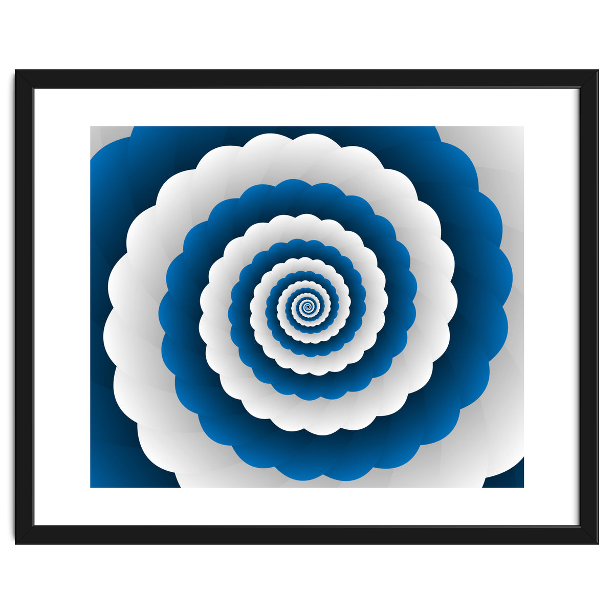 Blue Modern Floral Interior Design