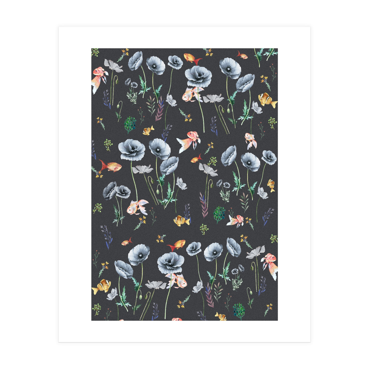 Fishes & Garden (Print Only)