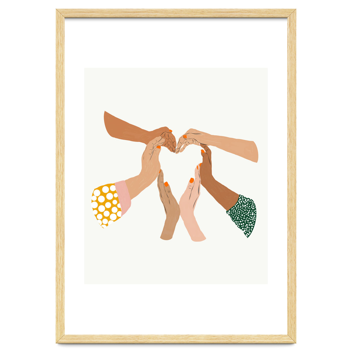 Indiscrimination | Anti-Racism Painting | Unity Illustration | Women Empowerment Growth Mindset