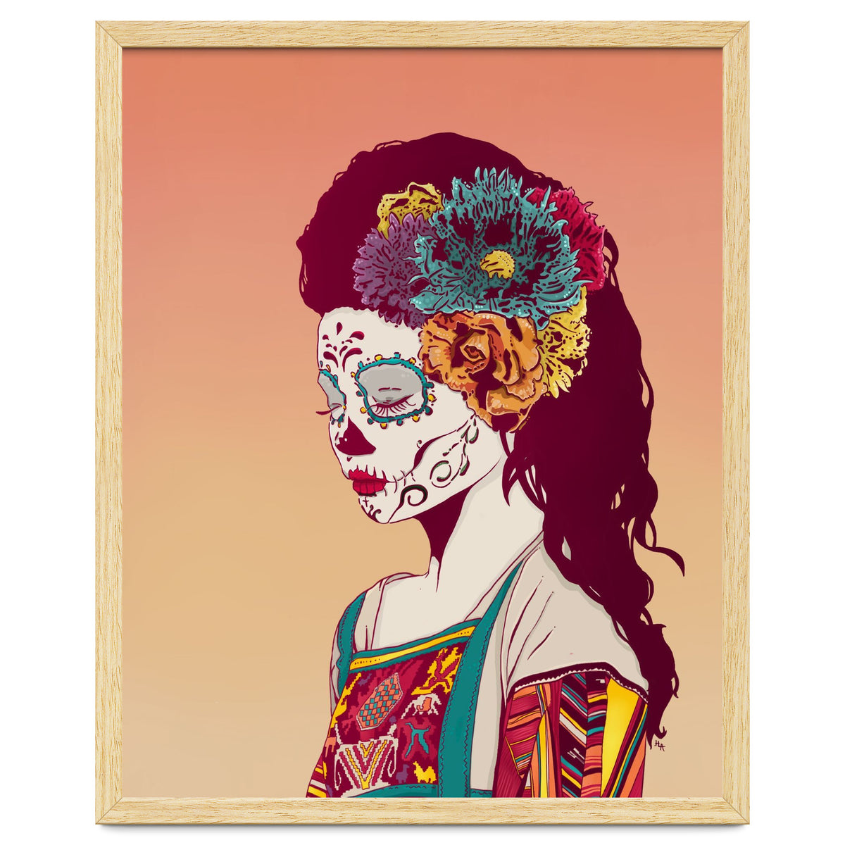 Mexican Skull Lady