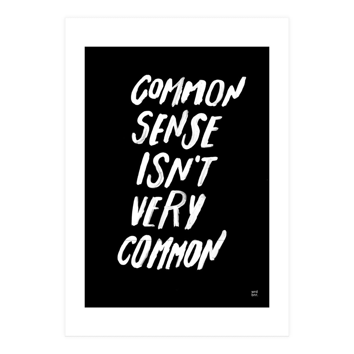 UNCOMMON SENSE (Print Only)