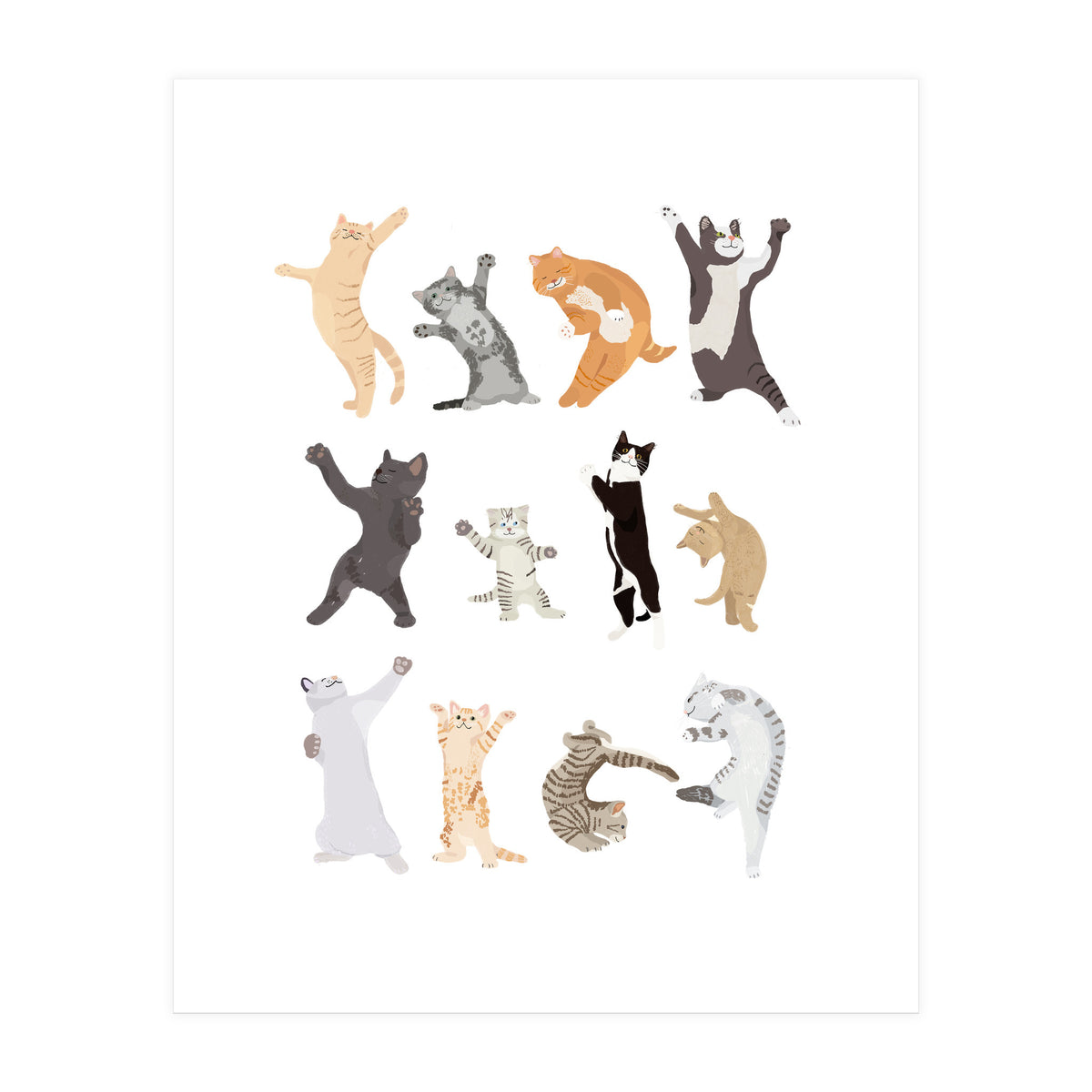 Dancing Cats (Print Only)