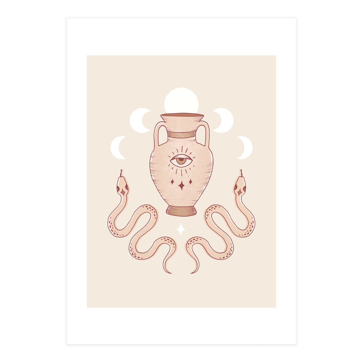 Terracotta Snakes (Print Only)