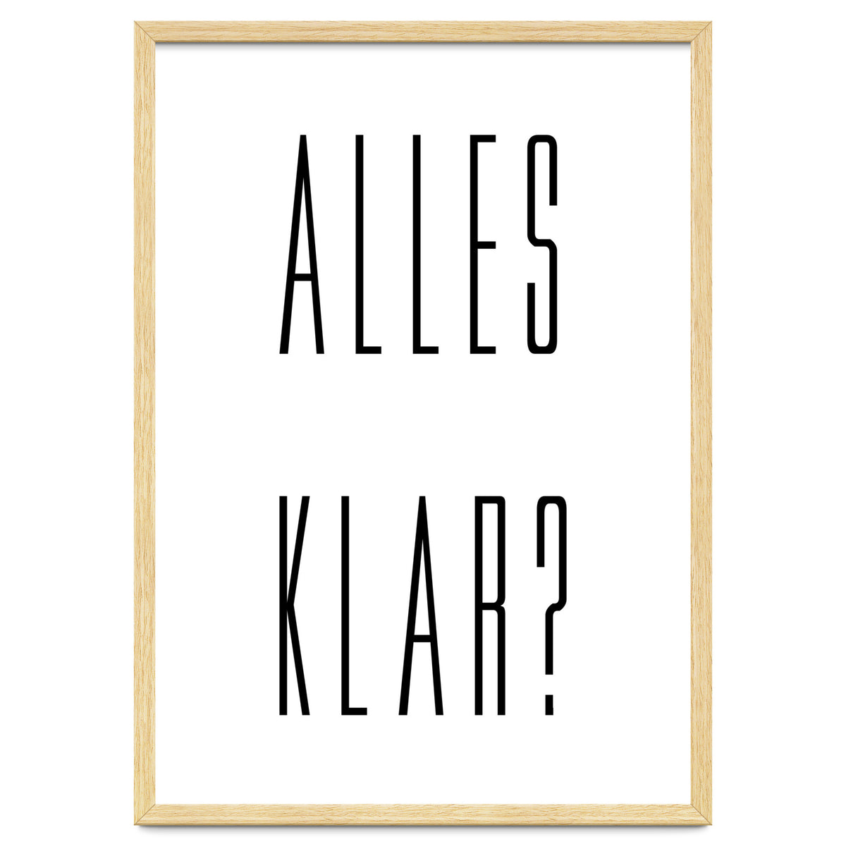 Alles Klar - German vocabulary!