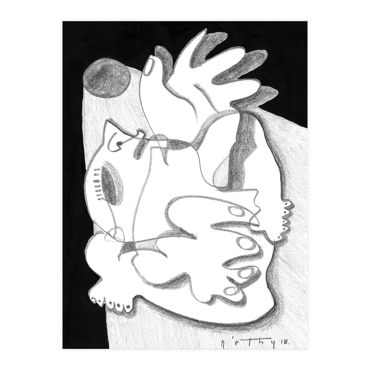 Dying in the Spotlight - b&w (Print Only)