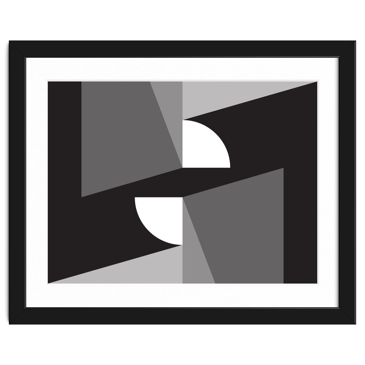 Geometric Shapes No. 11 - monochrome